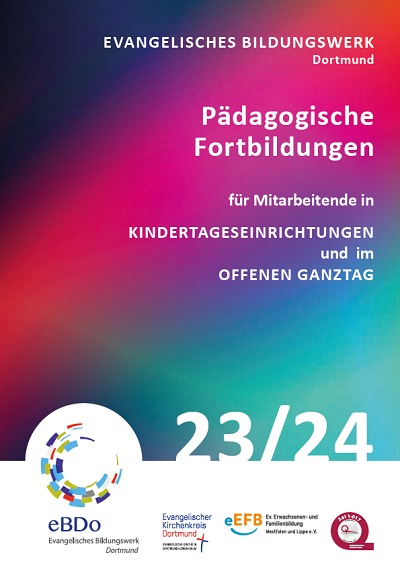 Titelblatt des neuen Programms Pädagogische Fortbildungen